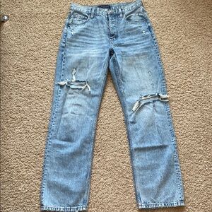 Aeropostale Women's High Rise Jeans - Light Blue